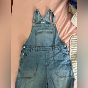 Wide leg overalls